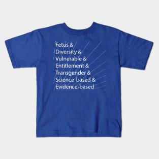 Seven Deadly Words Kids T-Shirt